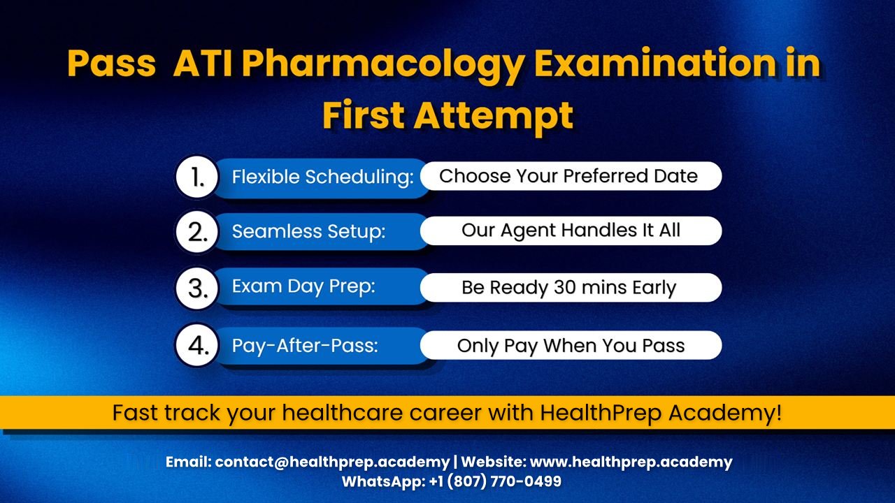 Pass the ATI Pharmacology Exam exam with HealthPrep Academy in 4 simple steps