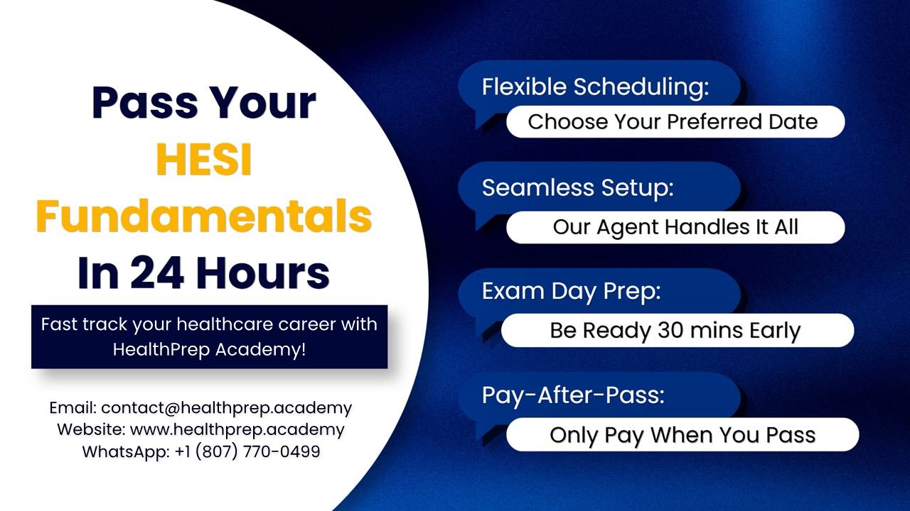 Pass the HESI Fundamentals of Nursing exam with HealthPrep Academy in 4 simple steps