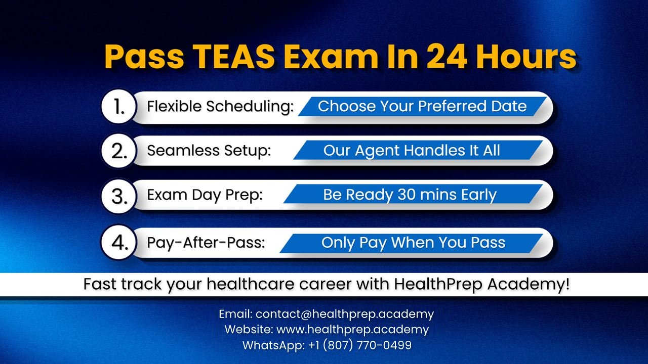 Pass the TEAS - Test of Essential Academic Skills exam with HealthPrep Academy in 4 simple steps